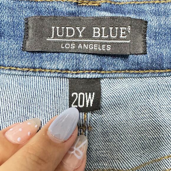 Judy Boot Into the Unknown Bootcut Jeans JB88439 Medium Blue Wash Women 20W - Picture 4 of 9